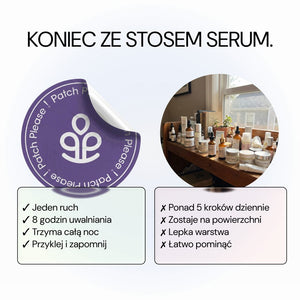 Patch Anti Aging Please w porównaniu z serum