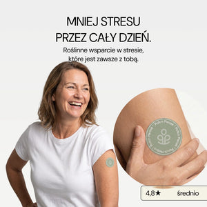 Patch Anti-Stress Please na ramieniu: mniej stresu przez cały dzień