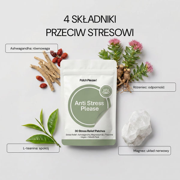 4 składniki przeciw stresowi: ashwagandha, różeniec, L-teanina, magnez