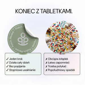 Koniec z tabletkami: patch w porównaniu z tabletkami