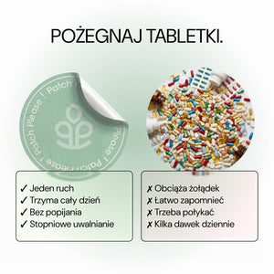 Patch Depuff Please w porównaniu z tabletkami