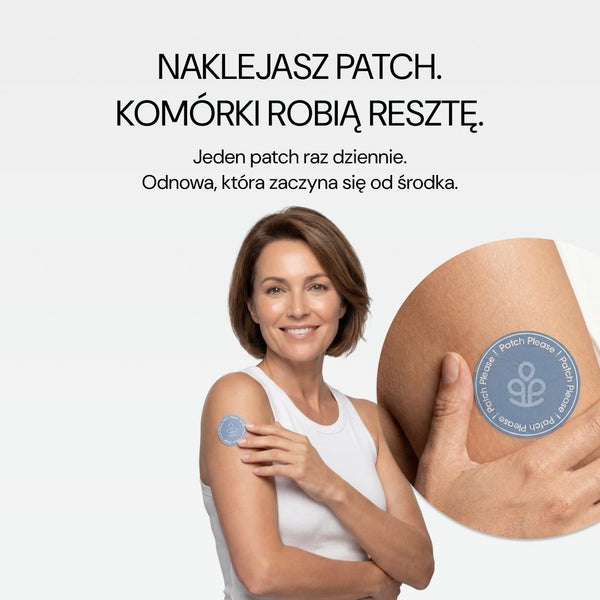 Patch NAD+ na ramieniu: naklejasz patch, komórki robią resztę