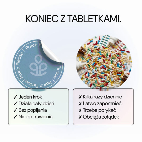 Koniec z tabletkami: patch w porównaniu z tabletkami
