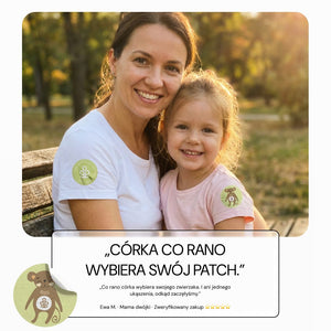 Opinia mamy: córka co rano wybiera swój patch No Bite Please Kids