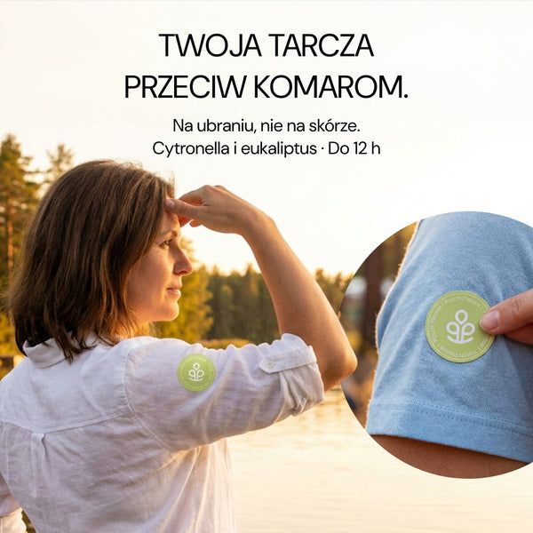 Twoja tarcza przeciw komarom: patch No Bite Please na rękawie