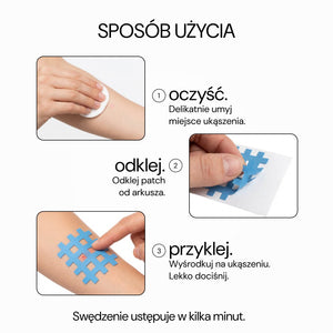 Jak używać No Itch Please: oczyść, odklej, przyklej