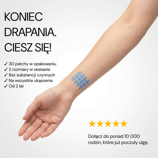 Patch No Itch Please na nadgarstku: koniec z drapaniem